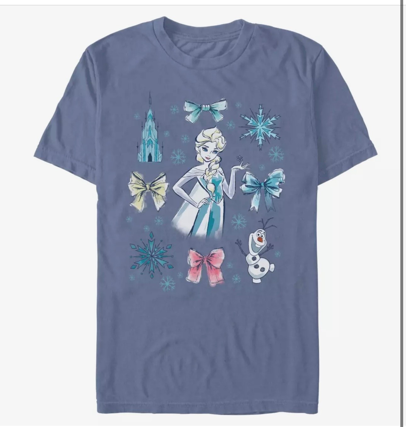 Disney princess Elsa frozen bow coquette t shirt 