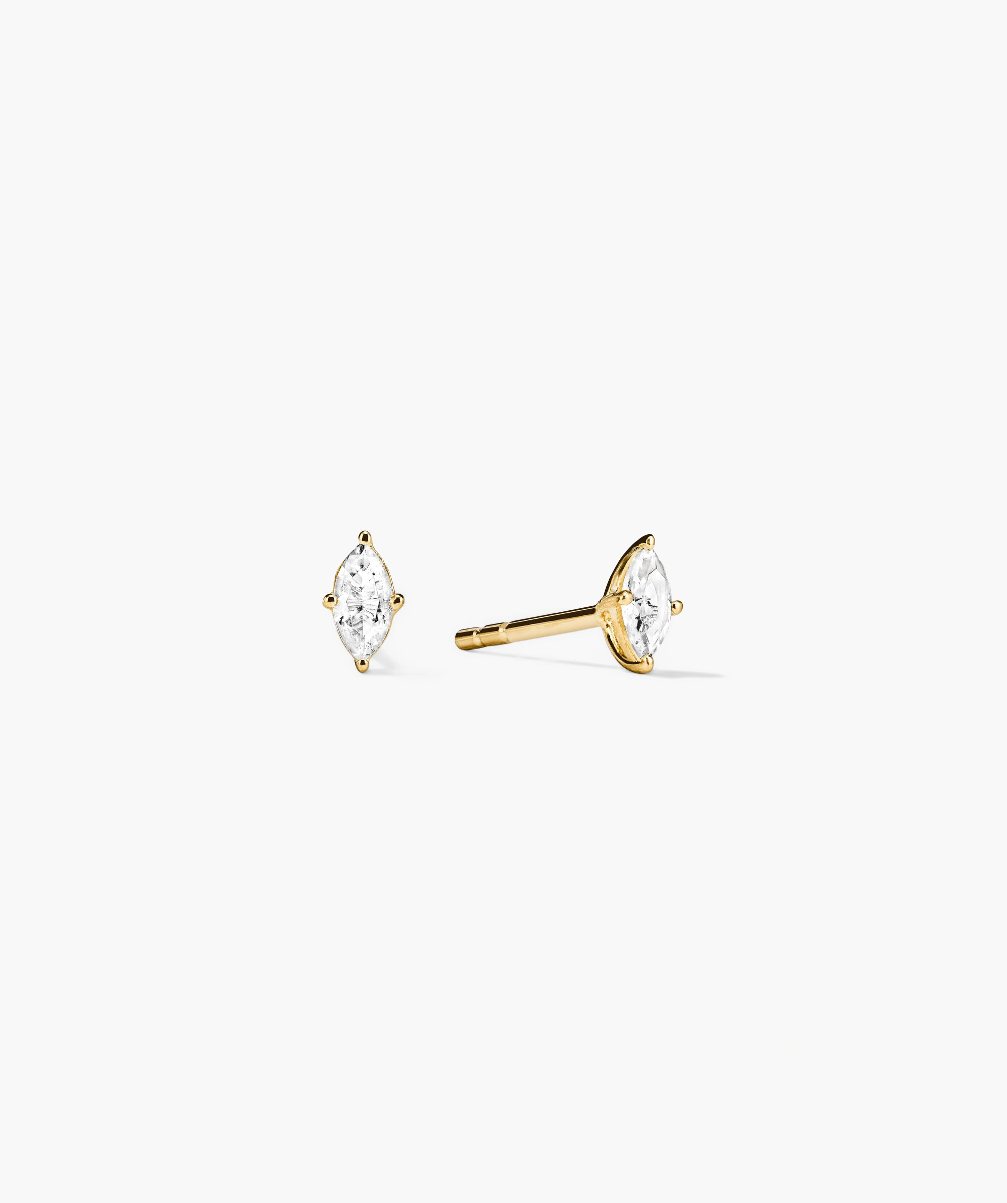Lab Grown Sapphire Marquise Cut Studs | Mejuri Fine Crew
