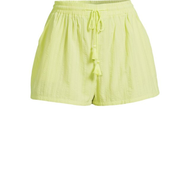 Time and Tru Women's and Women's Plus Cotton Pull On Coverup Shorts, Sizes XS-3X | Walmart (US)