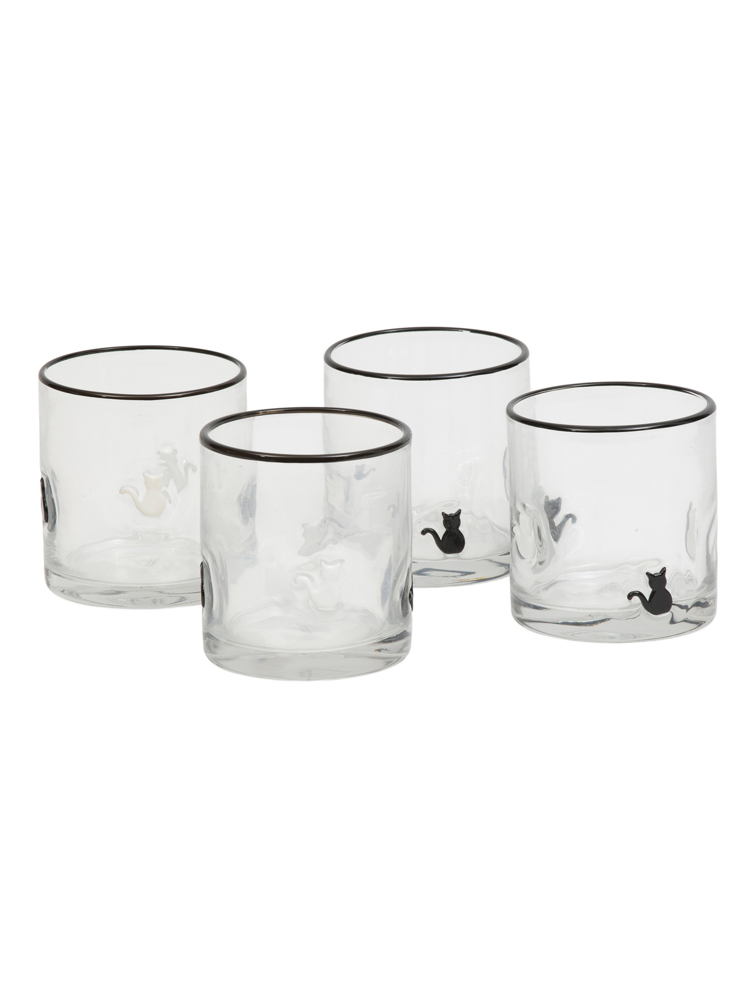 4pk Cat Double Old Fashioned Glasses | TJ Maxx
