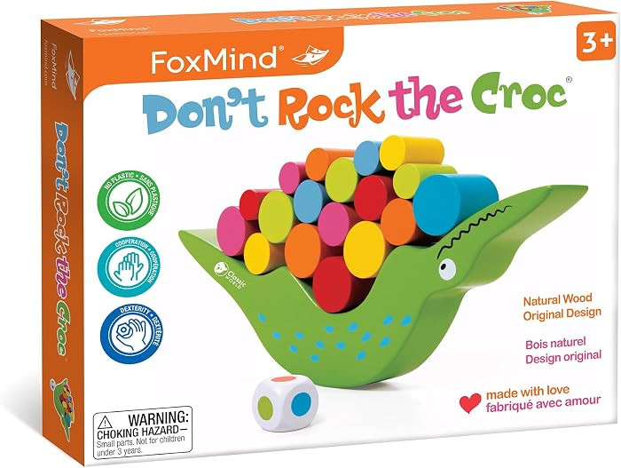 FoxMind Games: Don't Rock The Croc, Toddler Boy Girl Games, Kids Games 3-5, Multiplayer 3 Year Ol... | Amazon (CA)