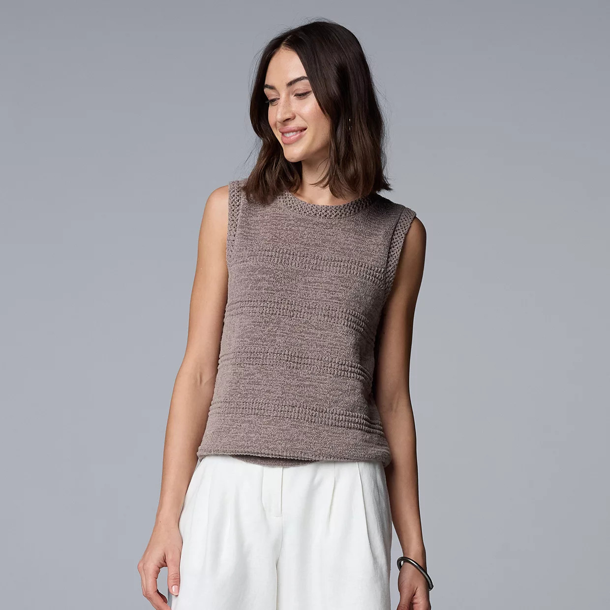 Women's Simply Vera Vera Wang Sweater Tank Top | Kohl's