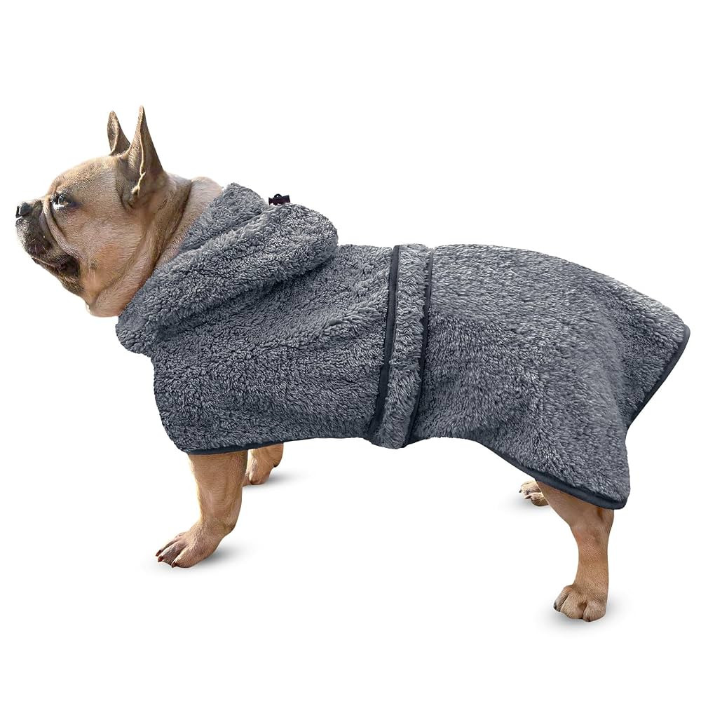 Bienbee Soft Dog Bathrobe，Super Absorbent & Quick-Drying Dog Robe with Hood, Cozy Drying Coat f... | Amazon (US)