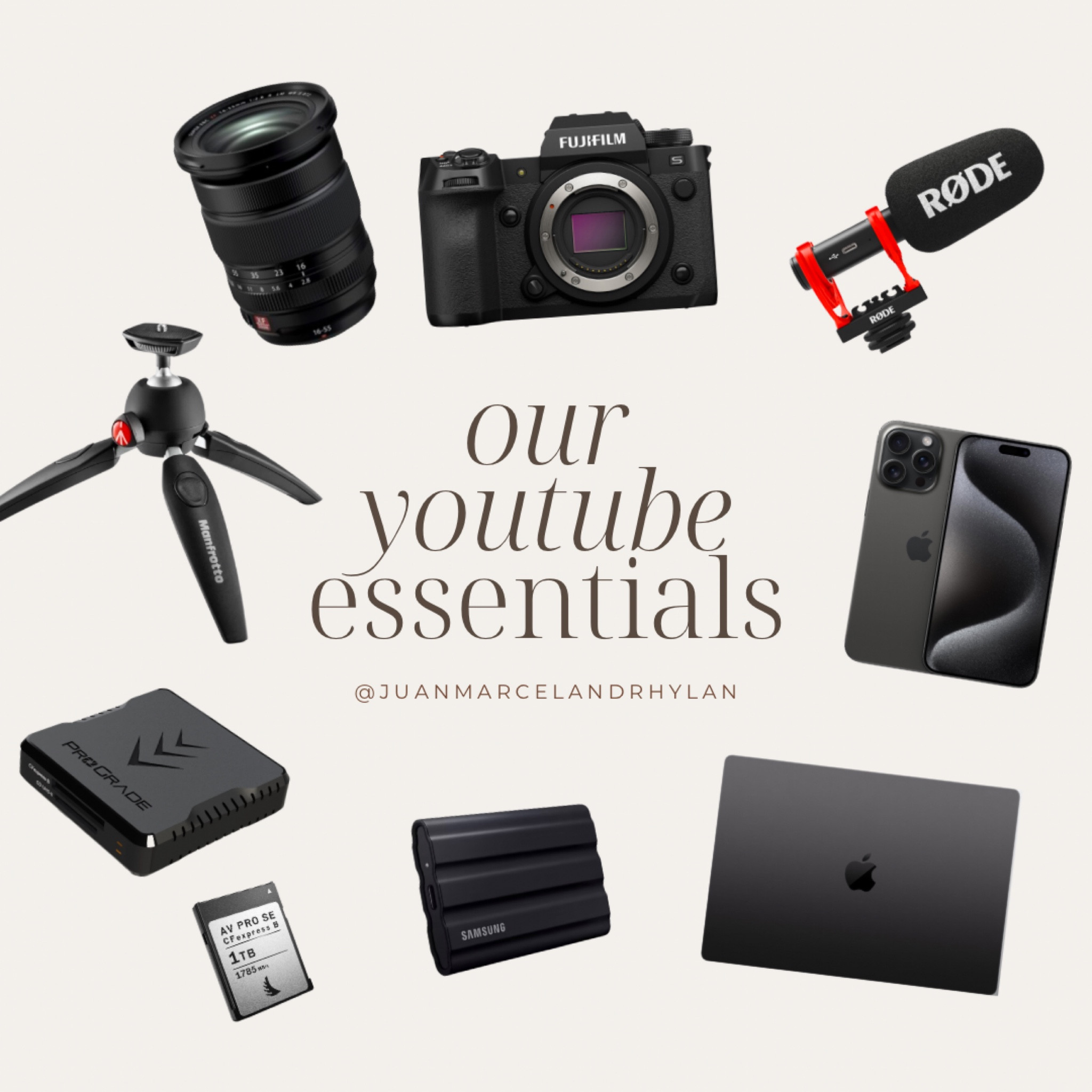 This is everything that we use as professional content creators to make our vlogs on YouTube 🥰
