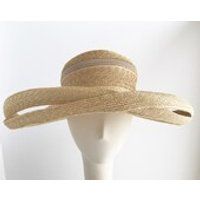 Wide Brim Criss Cross Straw Sun Hat | Etsy (US)