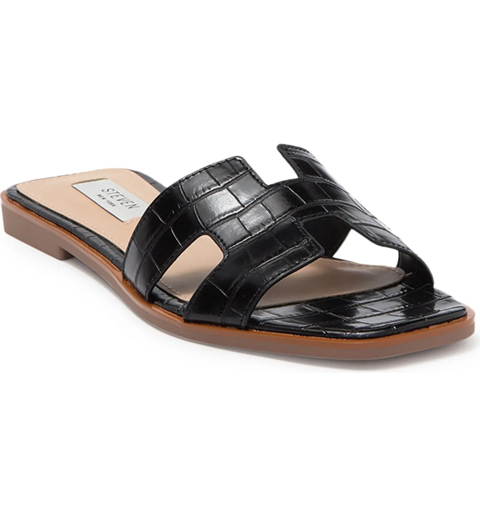 Harlien Croc Embossed Slide Sandal | Nordstrom Rack
