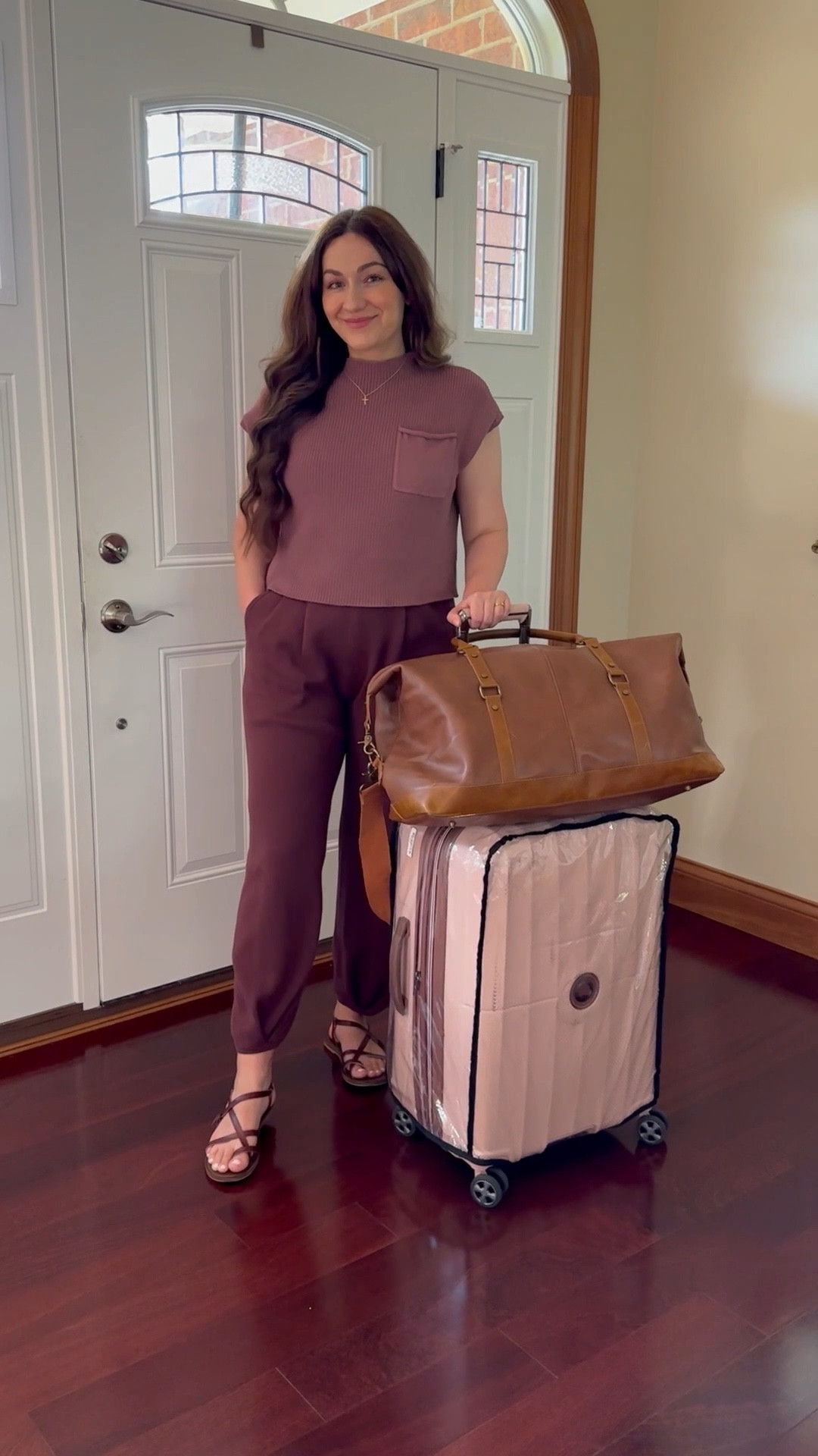 Travel outfit and luggage 

#LTKTravel