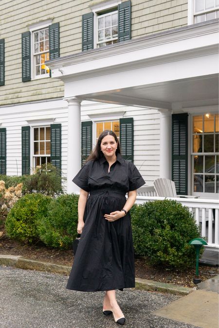 Date Night at the Mayflower Inn! 

Wearing a timeless shirt dress from J. Crew. I sized up to a 14 to fit the baby bump, but it is surprisingly forgiving with lots of room to grow!

Paired with my Chanel slingback heels, I feel like I’m channeling Audrey Hepburn. 🖤



#LTKmidsize #LTKbump #LTKstyletip