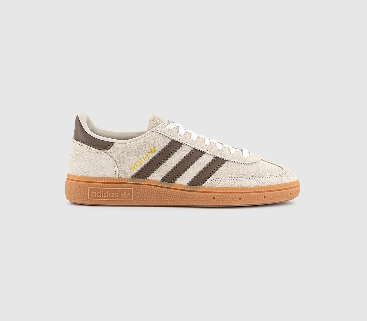Adidas Womens Handball Spezial Trainers Off White Earth Strata Gum, 12 | Office Shoes (UK)