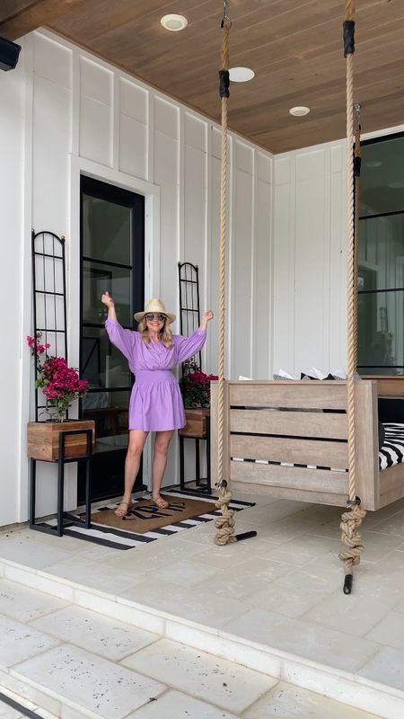 The best way to transition your porch from winter to spring is to add a pop of color using live plants in tall planters with trellises to grow in height! 

Doormat
Planter
Porch
Patio
Modern organic 
Easter dress
Spring dress
Resort 

#LTKhome #LTKstyletip #LTKsalealert