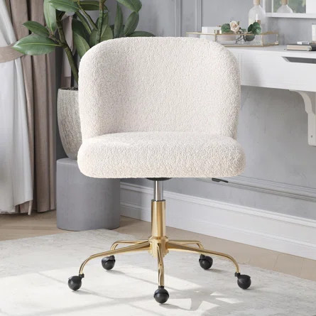 Willa Arlo Interiors Rafe Faux Fur Ergonomic Task Chair | Wayfair | Wayfair North America
