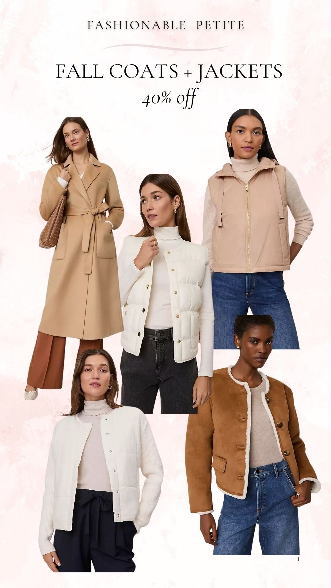 Fall coats and jackets 40% off! 

Fall outfit, petite, vests, puffer vest, belted coat 

#LTKSaleAlert #LTKPetite