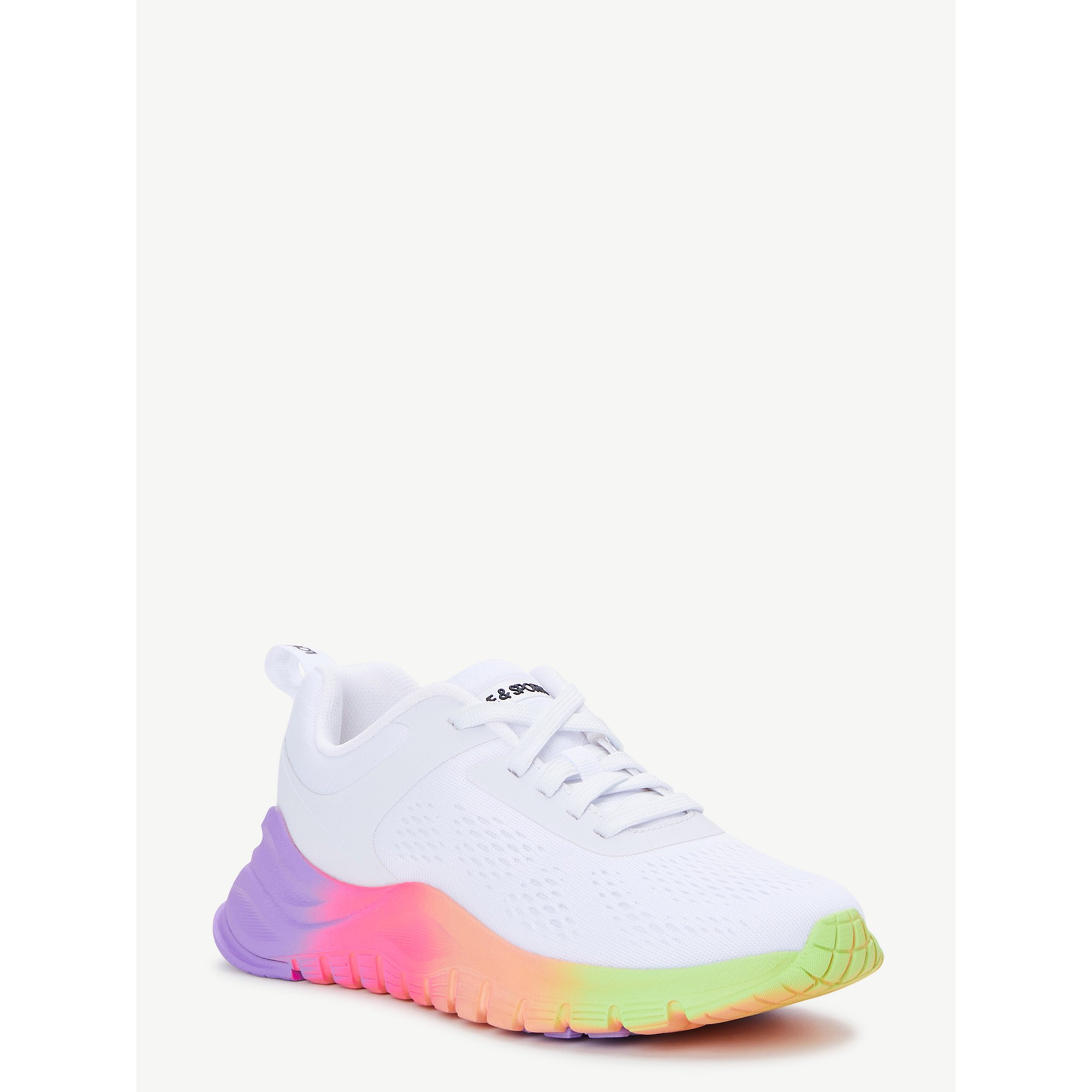 Love & Sports Women's Lace-Up Mesh Athletic Sneakers | Walmart (US)