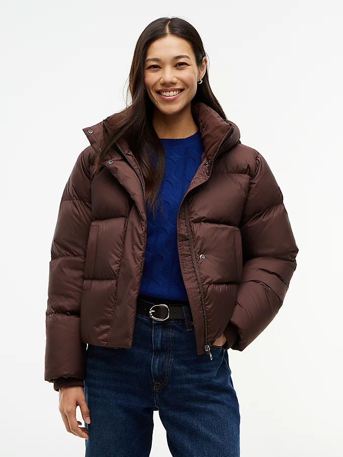 Logo Embroidery Water Repellent Down Jacket | Tommy Hilfiger UK