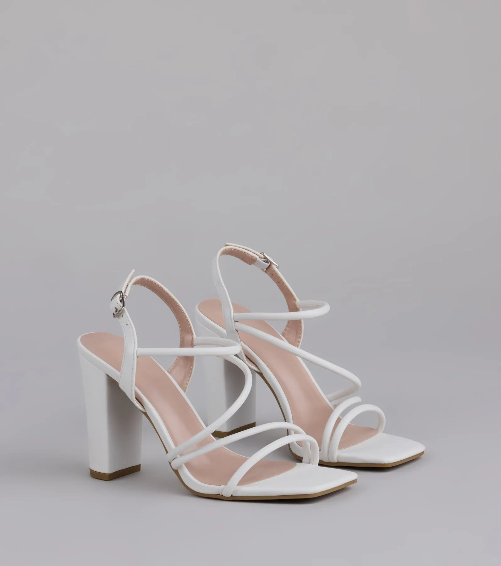 Flirt Mode Activated Strappy Block Heels | Windsor Stores