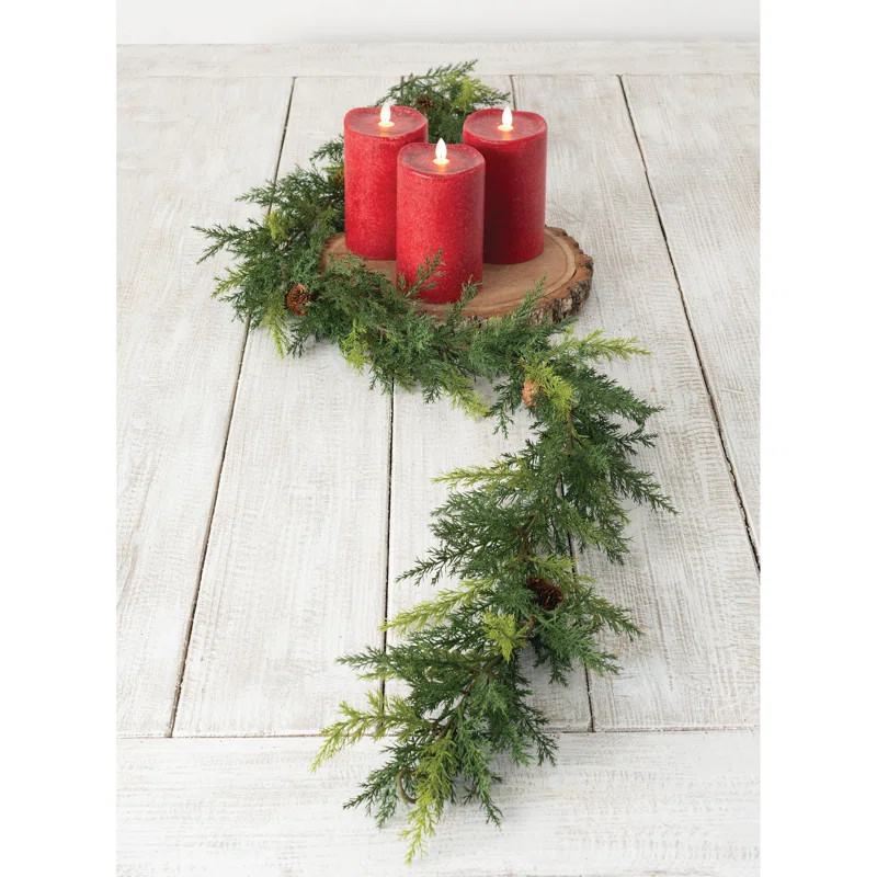 72" Faux Arborvitae Garland | Wayfair North America