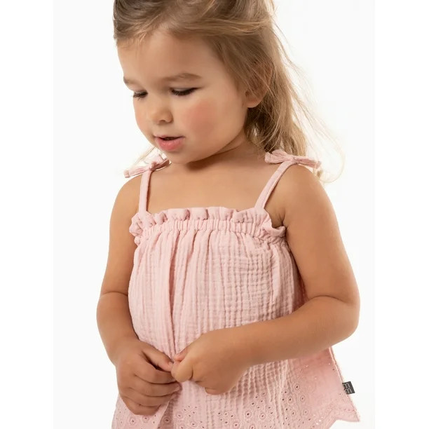 Modern Moments by Gerber Baby and Toddler Girl Gauze Outfit Set, 2-Piece, Sizes 12M-5T - Walmart.... | Walmart (US)