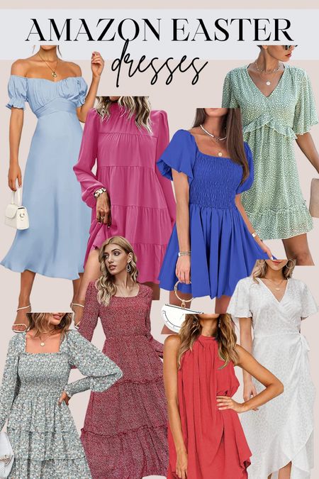 Easter dresses - all from Amazon!

Maxi dress - mini dress - floral dress - spring style - Easter outfit 

#LTKSeasonal #LTKstyletip #LTKunder50