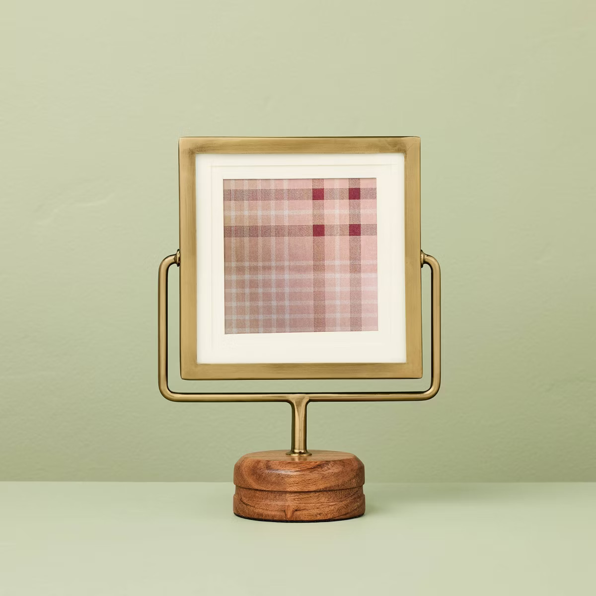 Brass Frame on Wood Pedestal - Hearth & Hand™ with Magnolia | Target