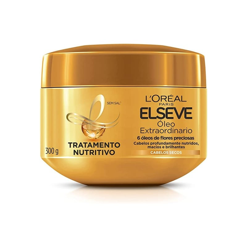 L'Oréal Paris Elseve Óleo Extraordinário Nutrição Intensa - Máscara Capilar 300g | Beleza Na Web (BR)