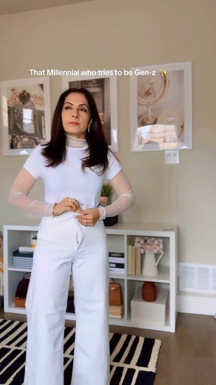 Serving Gen Z vibes.. but with a side of back pain 😂 

Outfits are linked to my @shop.ltk  including some @zara pieces as they are now part of LTK 🤍 

#everydayfashion #whatiwore #millenialvsgenz #genzfashion #cleanlook 

{millennial vs genz, Genz fashion, everday fashion, old money, polene cyme, Winter to Spring transition}