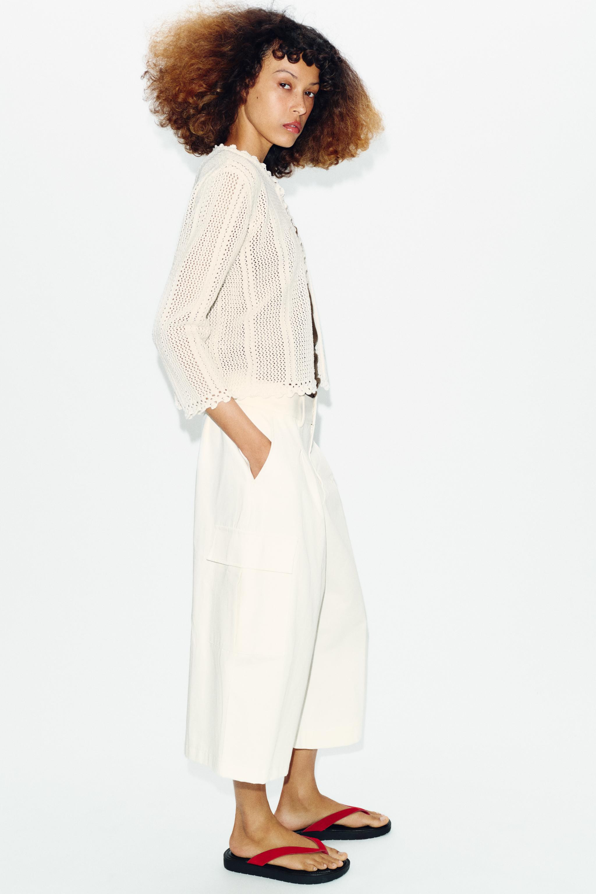 POINTELLE KNIT CARDIGAN | Zara FR