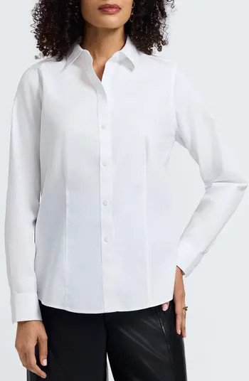 Dianna Non-Iron Cotton Shirt | Nordstrom