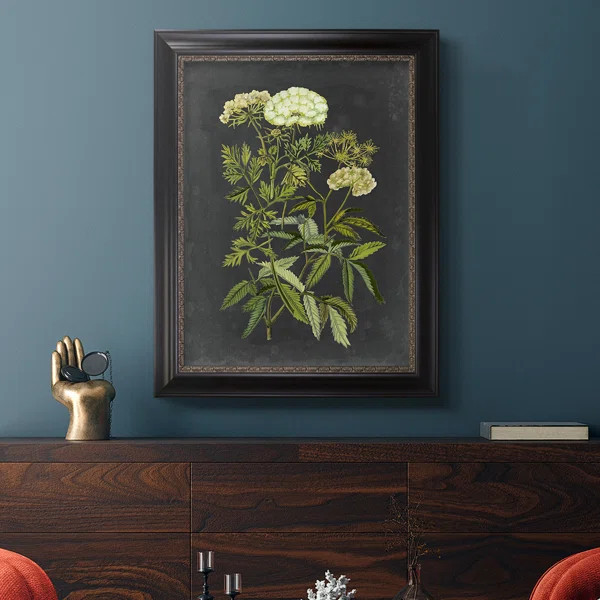 Bookplate Floral I Framed On Canvas Painting | Wayfair North America
