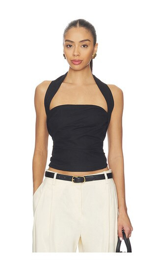 SNDYS Romi Halterneck Top in Black. - size XXL | Revolve Clothing (Global)