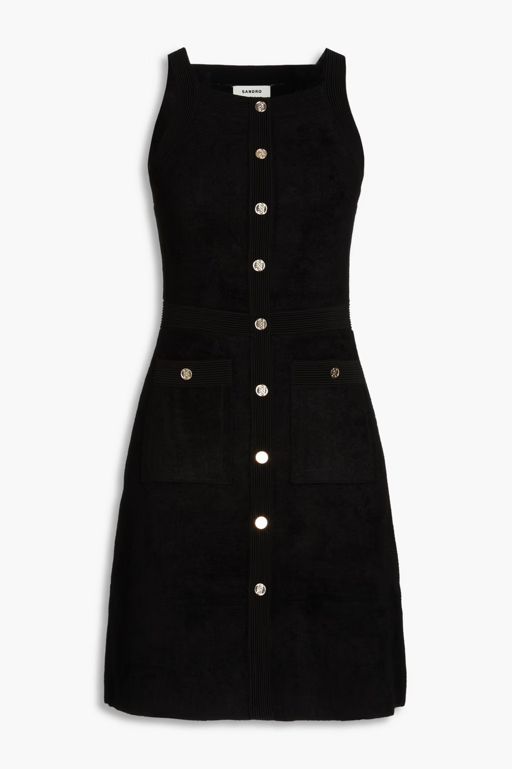 Button-embellished bouclé-knit mini dress | The Outnet (APAC)