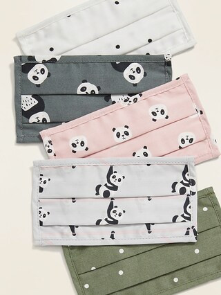 Variety 5-Pack of Triple-Layer Cloth Face Masks for Kids | Old Navy (CA)