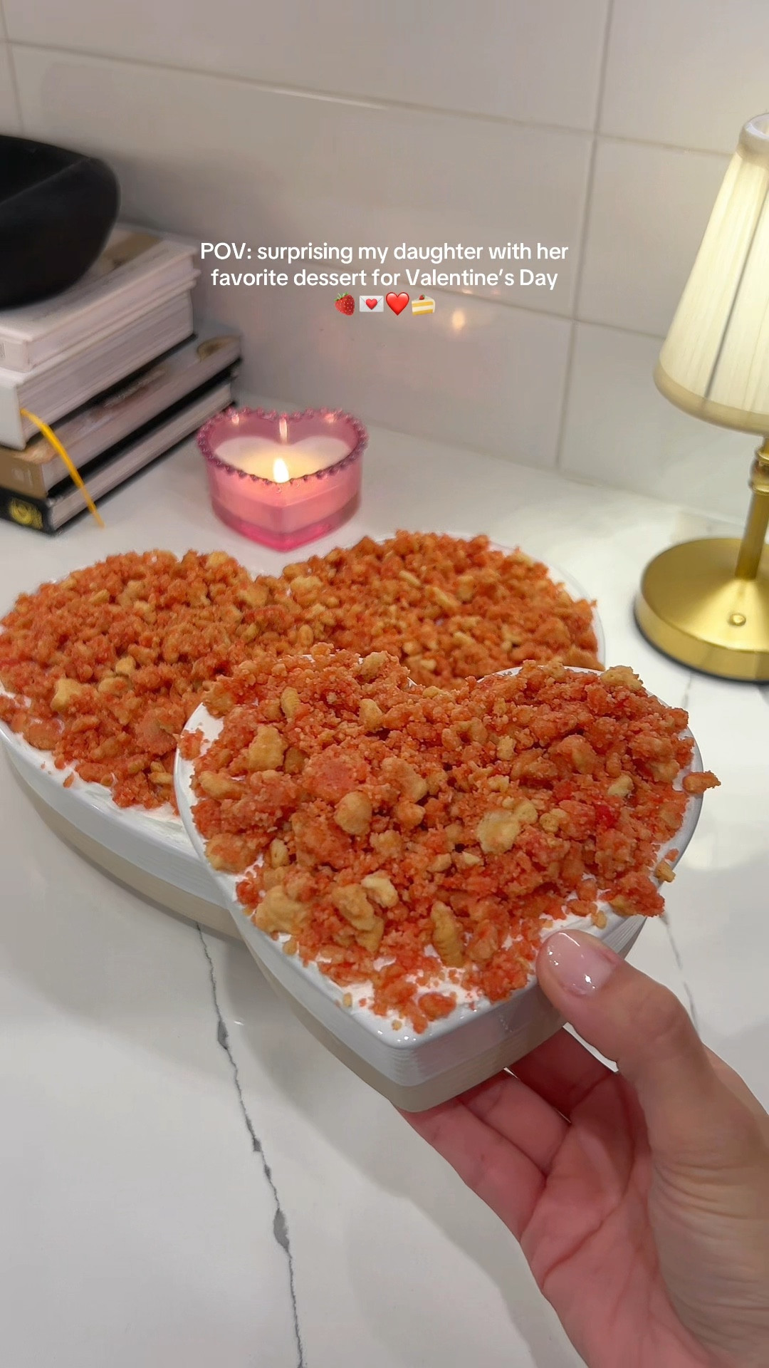 When cooking/baking in your love language 💌 

Surprising my daughter with her favorite Strawberry Crunch Tres Leche Cake for Valentine’s Day, using this pretty heart shaped dish from @Wayfair 💕

#LTKmomlife #LTKfoodie #LTKValentine