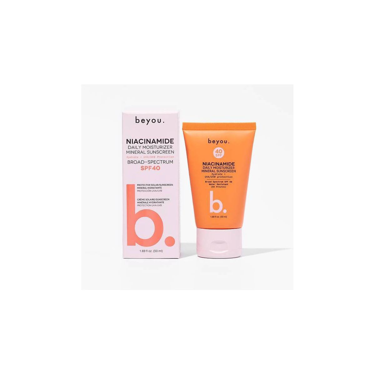 Beyou. Hydrating Niacinamide Daily Moisturizer Mineral Face Sunscreen - SPF 40 - 1.69 fl oz | Target