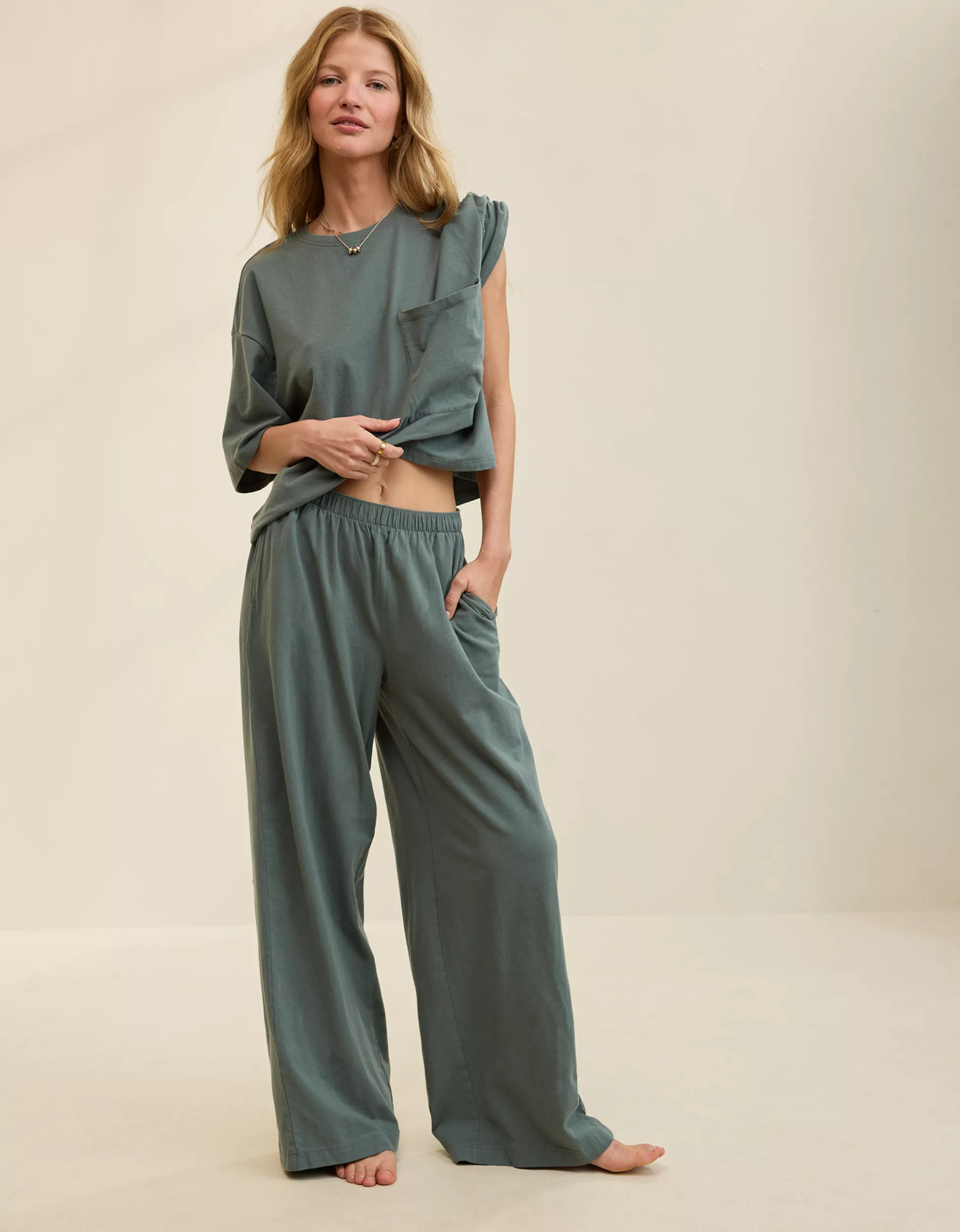 Aerie Dream Jersey Trouser PJ | Aerie