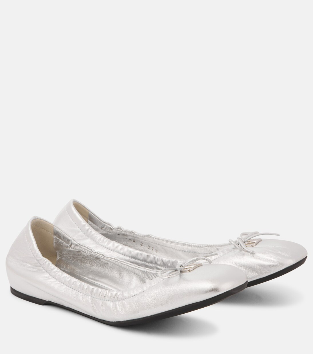 VLogo Signature leather ballet flats | Mytheresa (US/CA)