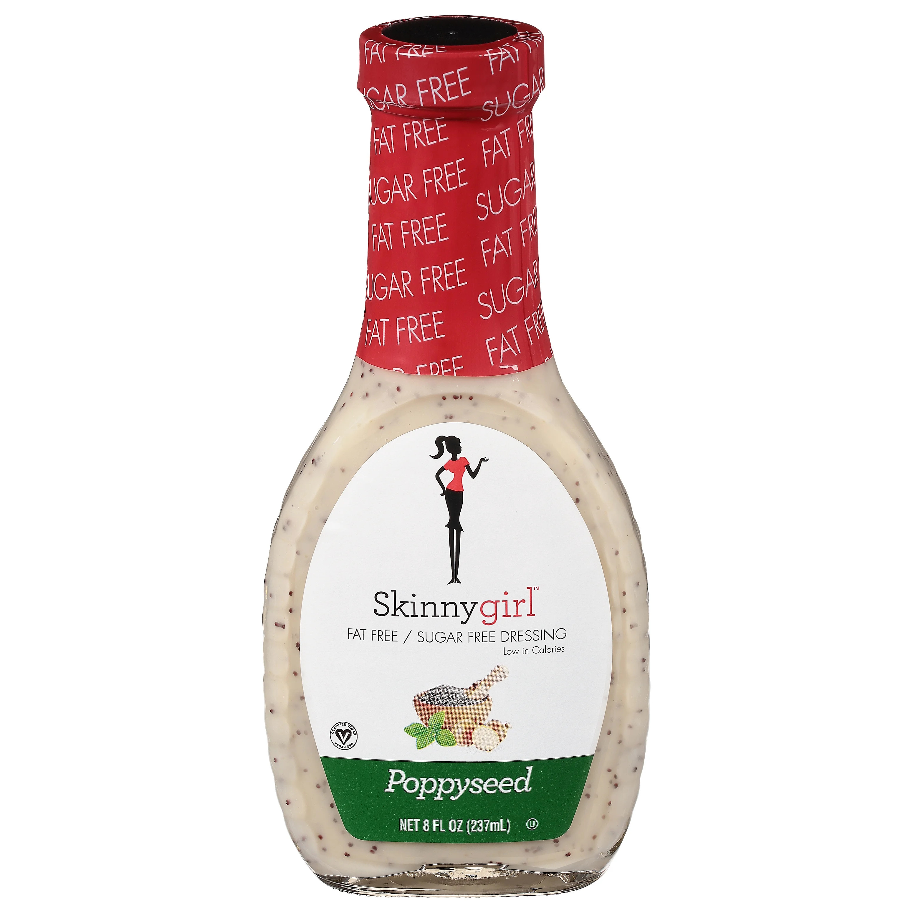 Skinnygirl, Fat-Free, Sugar-Free Poppyseed Salad Dressing, 8 fl oz | Walmart (US)