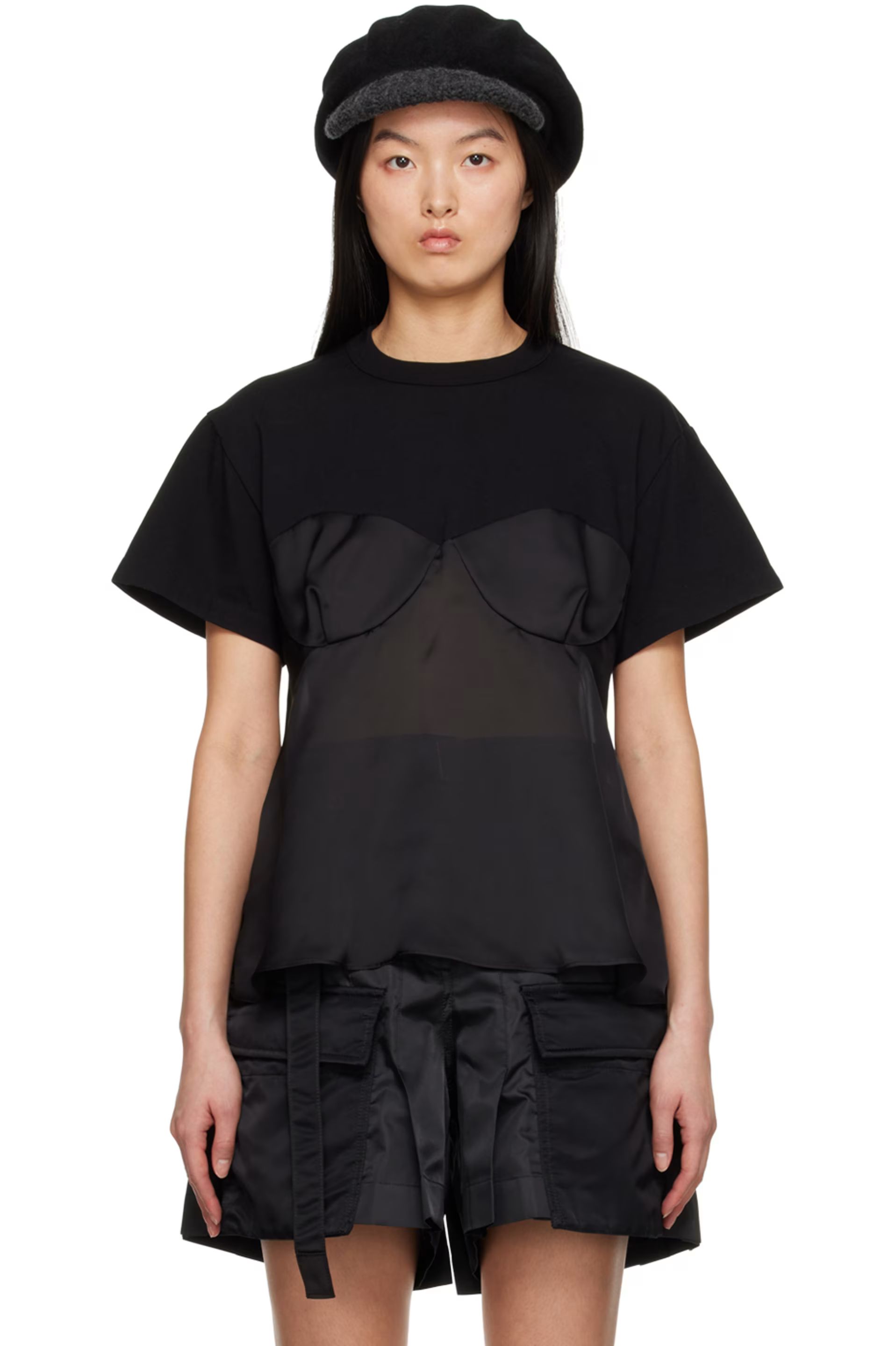 Black Paneled T-Shirt | SSENSE