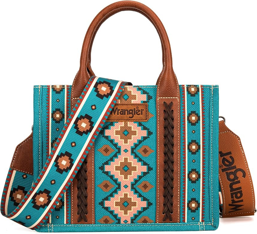 Wrangler Tote Bag Western Purses for Women Shoulder Boho Aztec Handbags | Amazon (US)