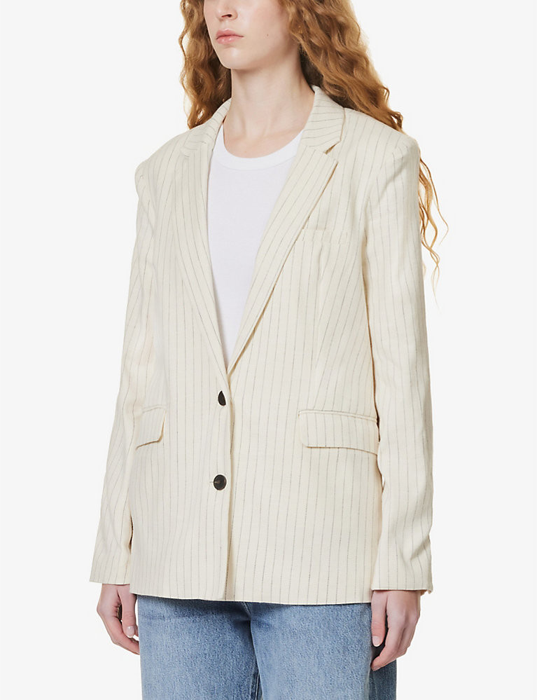 Stanton single-breasted stretch-linen and cotton-blend blazer | Selfridges