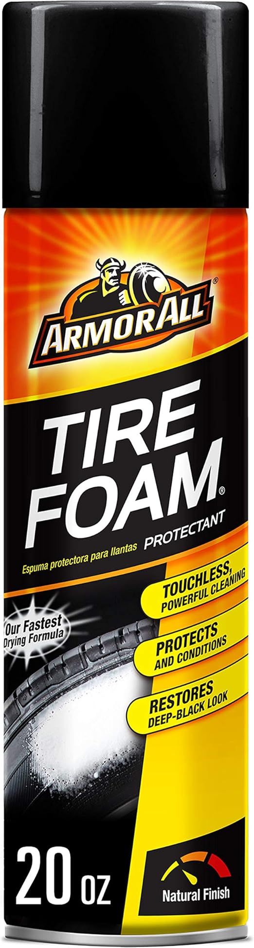 Tire Foam by Armor All, Tire Cleaner Spray for Cars, Trucks, Motorcycles, 20 Oz Each | Amazon (US)