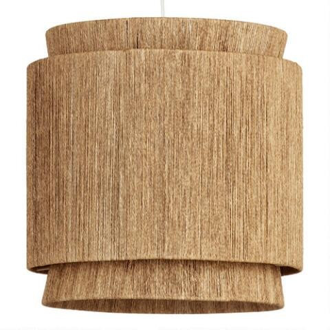 Leyla Natural Fiber 3 Tier Pendant Shade | World Market