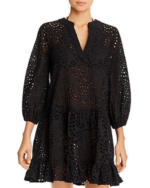 Shoshanna Umbrella Eyelet Mini Dress Swim Cover-Up | Bloomingdale's (US)