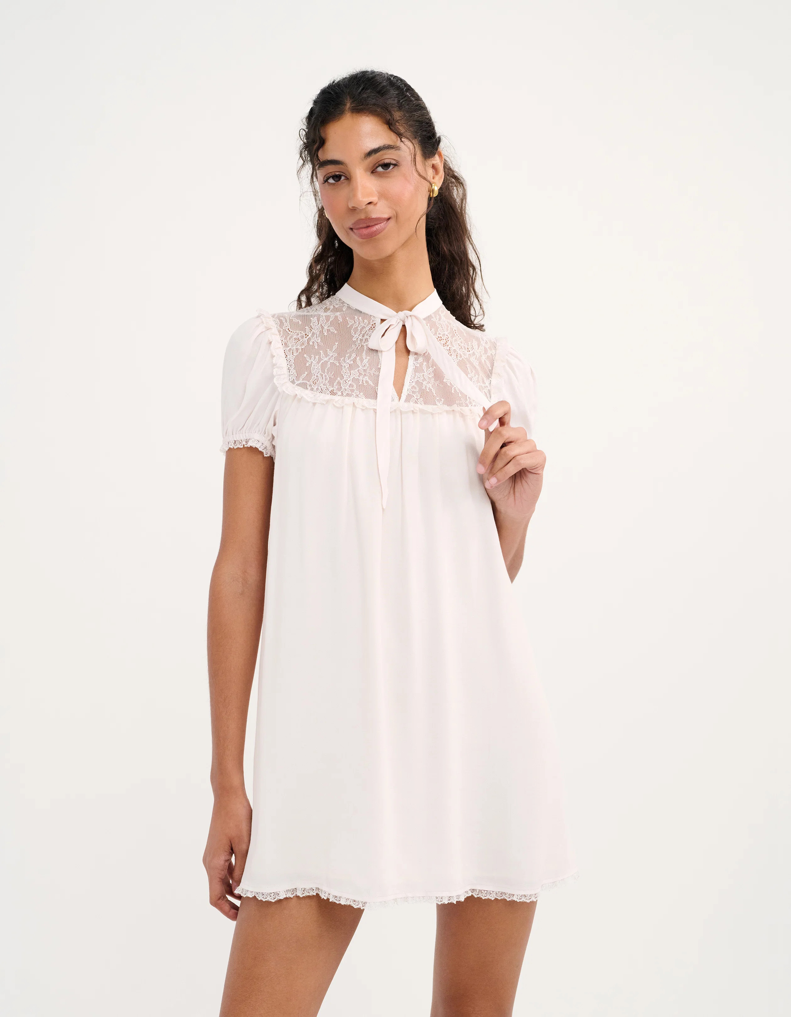 Eyre Mini Dress in Ivory | Shop Women's Dresses | Rumored