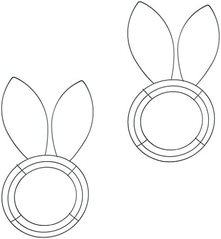 TLC Bunny Shaped Wire Wreath Frame 17 inch Easter Or Any Event Decoration DIY (2) | Amazon (US)