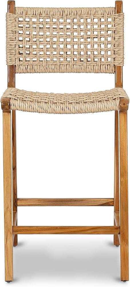 POLY & BARK Batu Indoor / Outdoor Counter Height Stool | Amazon (US)