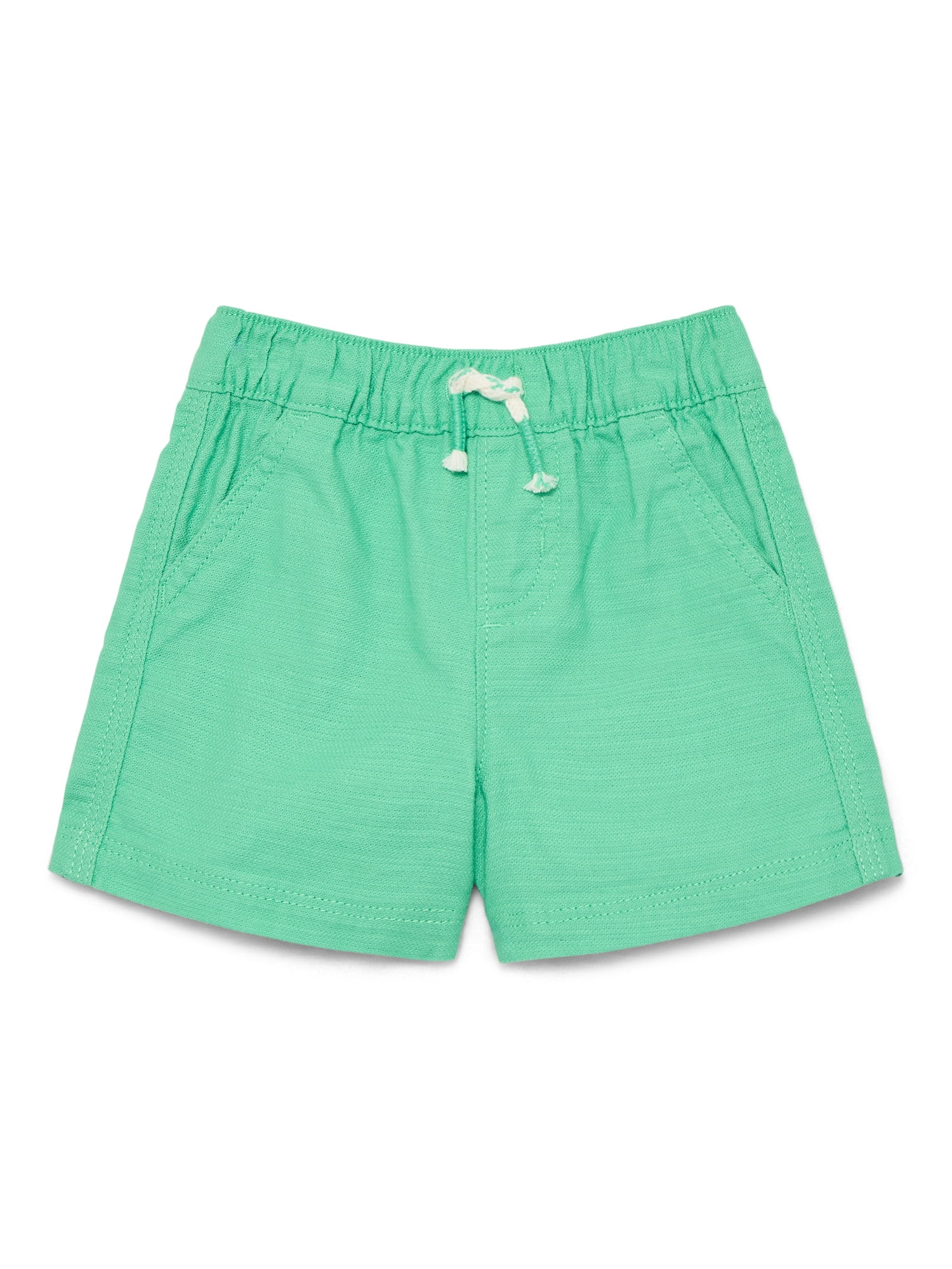 Wonder Nation Baby Boys Cotton Twill Drawstring Shorts, Sizes 0M-24M | Walmart (US)