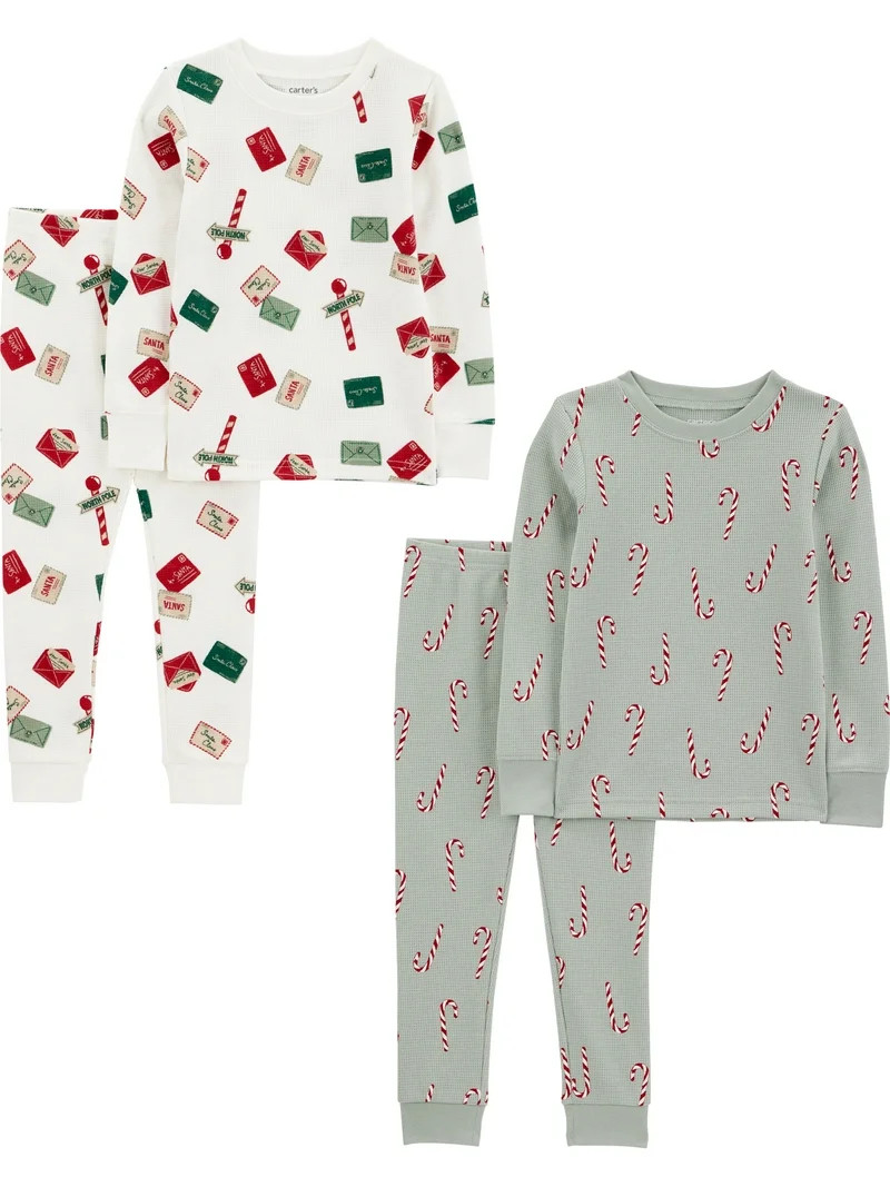 Carter's Child of Mine Baby and Toddler Holiday Pajama Set, 2-Pack, Sizes 12M-5T | Walmart (US)