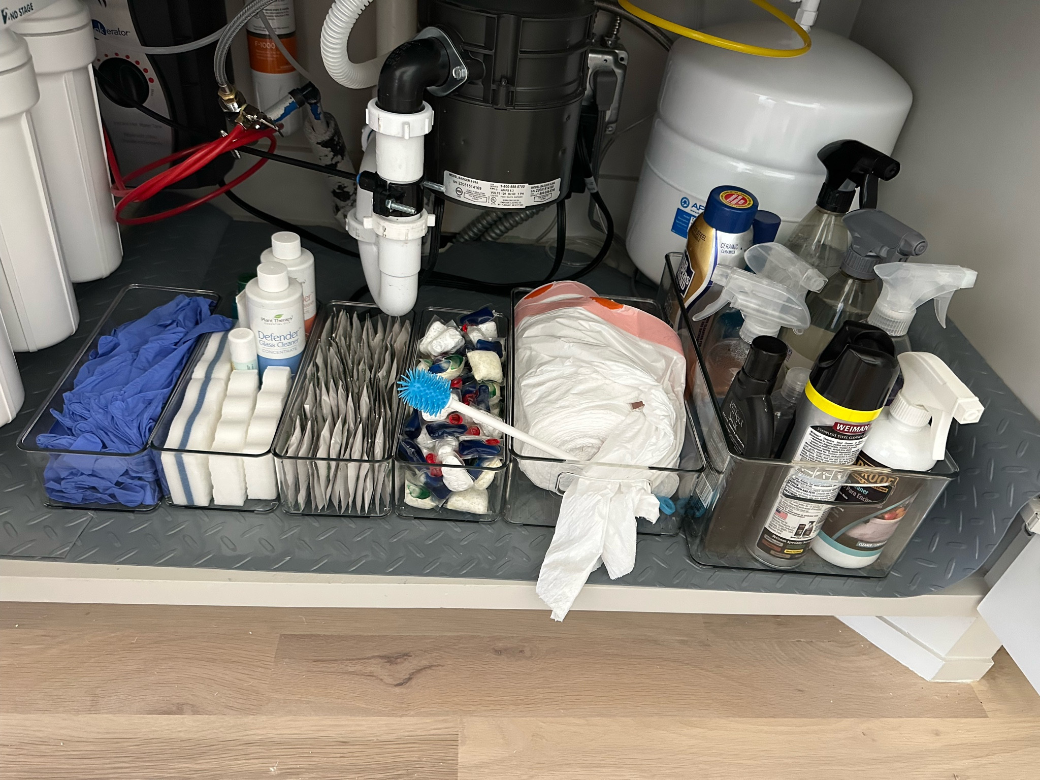 Under sink liner and organizers 

#LTKhome #LTKunder50 #LTKunder100