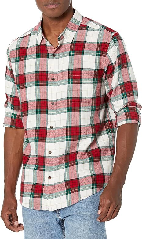 Gymboree Men's Long Sleeve Plaid Button Up Shirt Seasonal | Amazon (US)