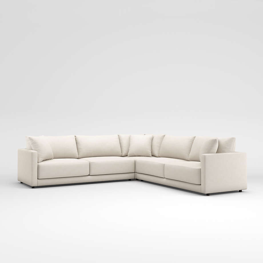 Gather Deep 3-Piece Sectional + Reviews | Crate & Barrel | Crate & Barrel